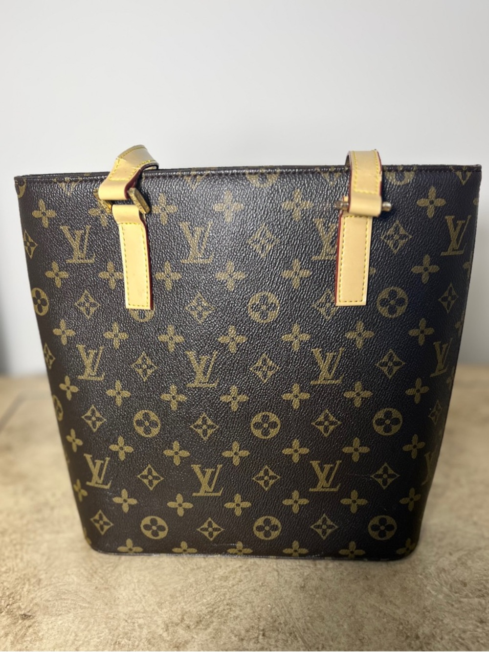 Louis Vuitton Vavin GM Monogram Bucket Tote in Brown and Tan